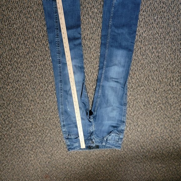 Vintage Calvin Klein Lean Bootcut Blue Jeans Size 4 EUC - Picture 9 of 16